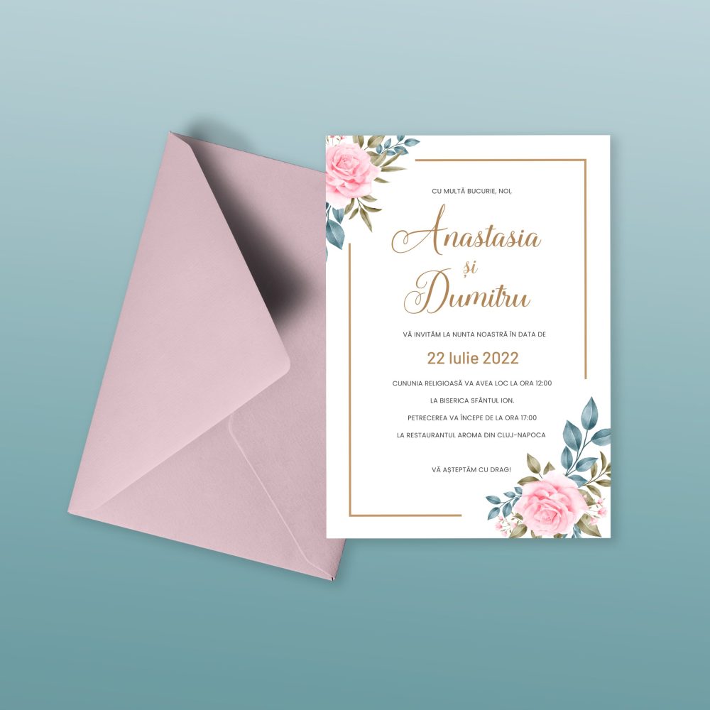 Invitatie nunta Anastasia si Dumitru