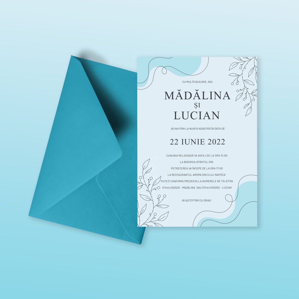 Invitatie nunta Madalina și Lucian