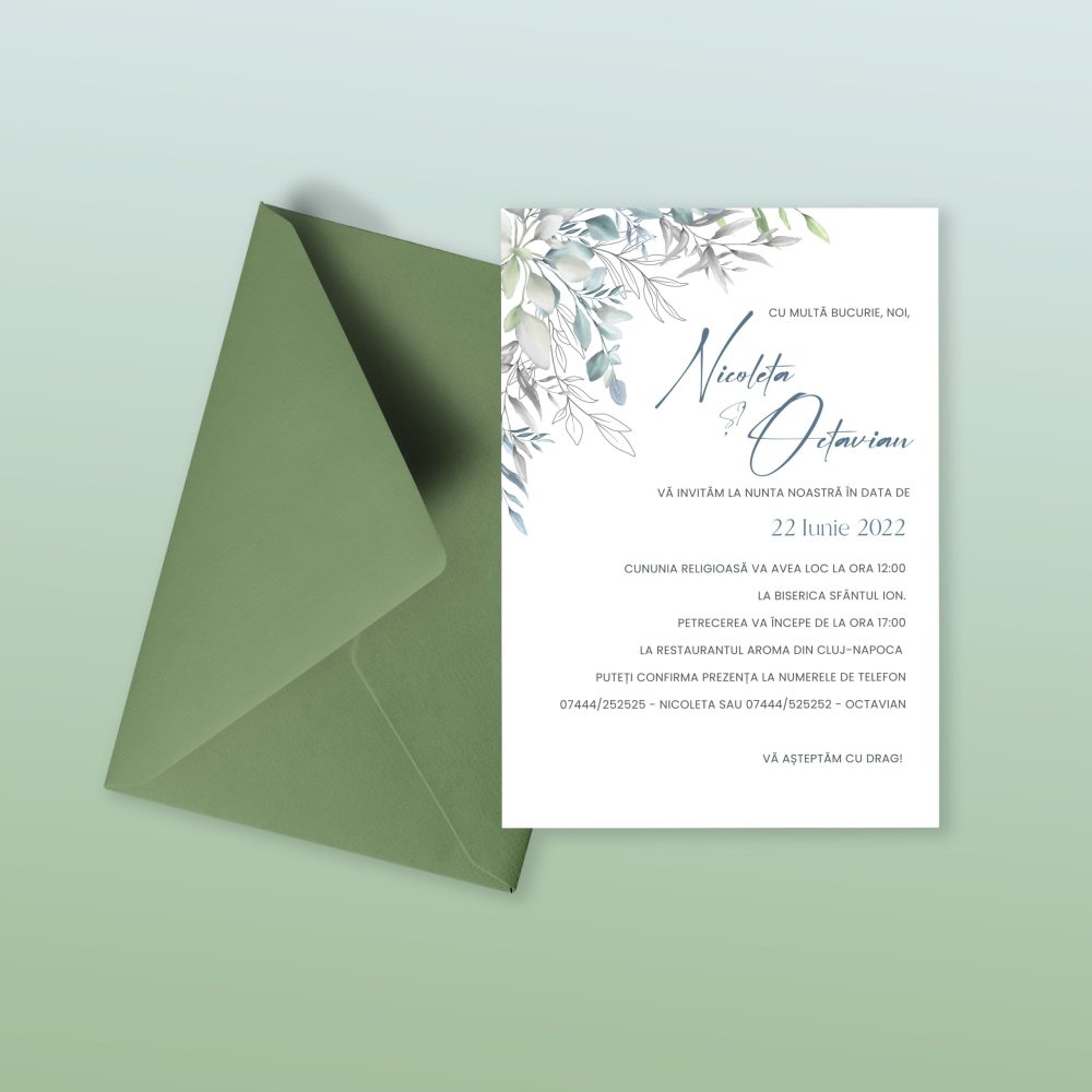 Invitatie nunta Nicoleta si Octavian