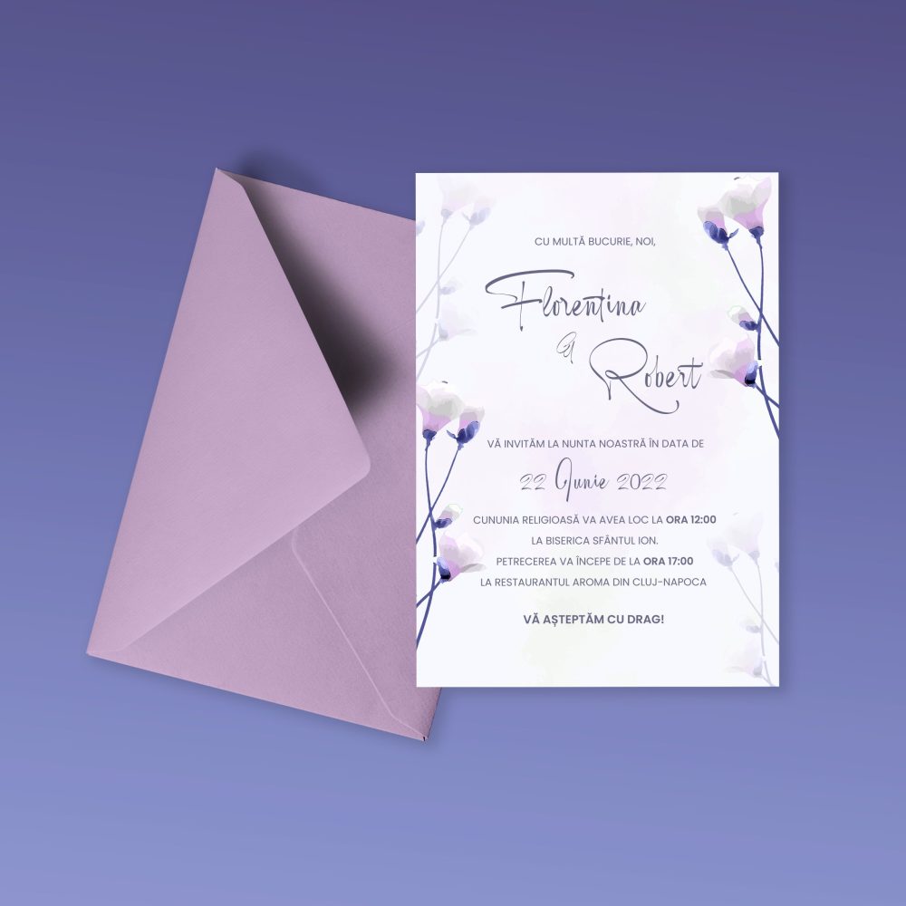 Invitatie nunta Florentina si Robert