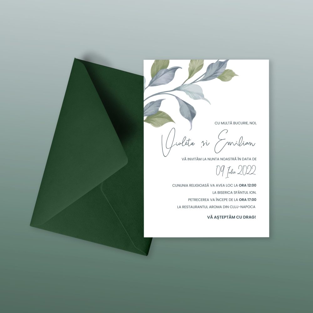 Invitatie nunta Violeta si Emilian