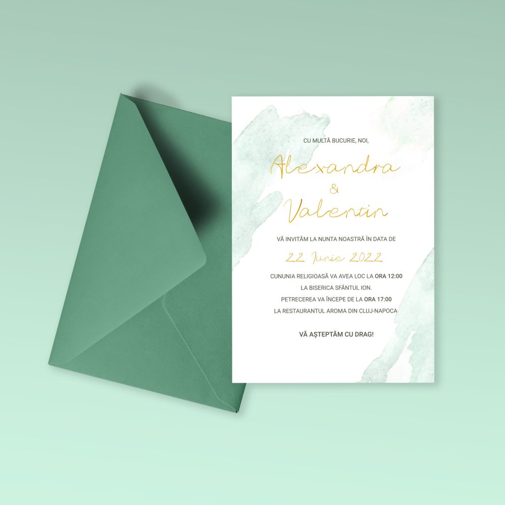 Invitatie nunta Alexandra si Valentin