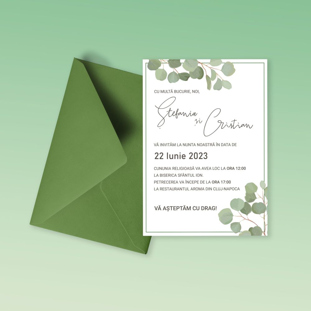 Invitatie nunta Stefania si Cristian